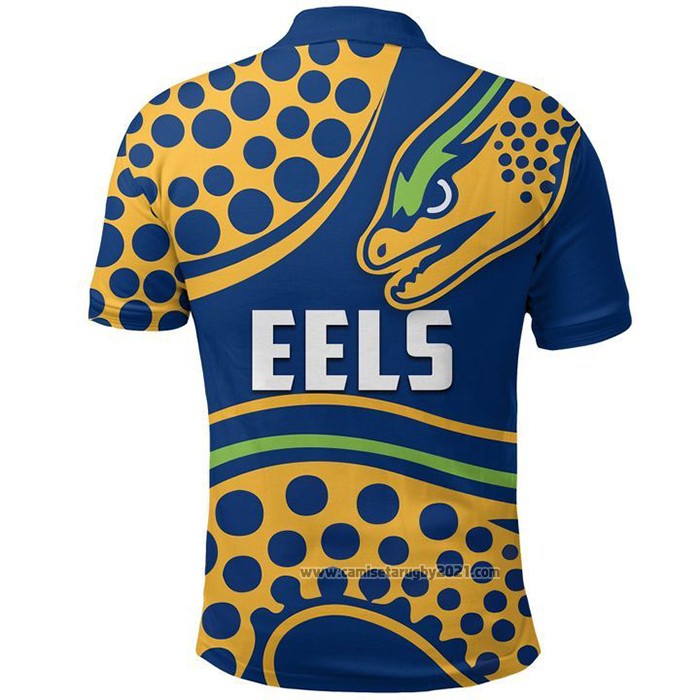 Camiseta Polo Parramatta Eels Rugby 2021 Indigena